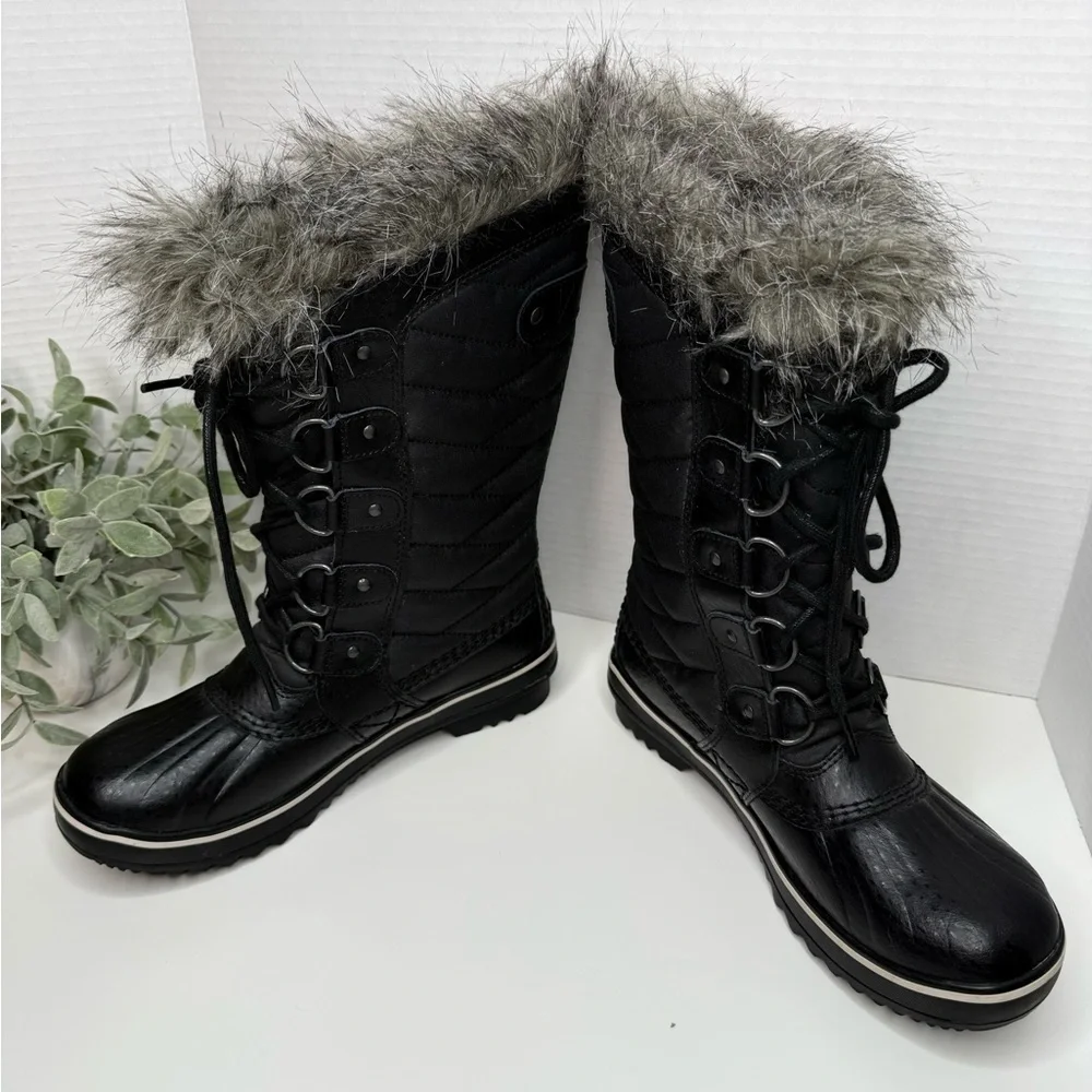 Sorel TOFINO™ II Women's Waterproof Boot Black Calf High Outdoor Boots W Size 6